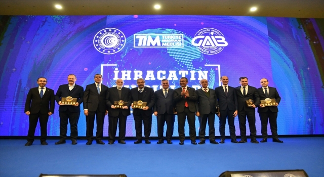 Gaziantep’te ”İhracatın Yıldızları” ödül töreni düzenlendi