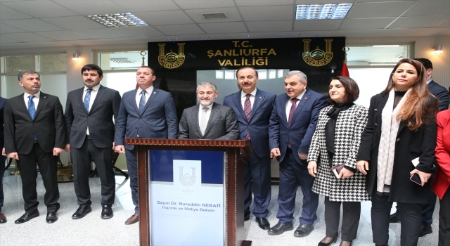 Hazine ve Maliye Bakanı Nebati, Şanlıurfa’da ziyaretlerde bulundu