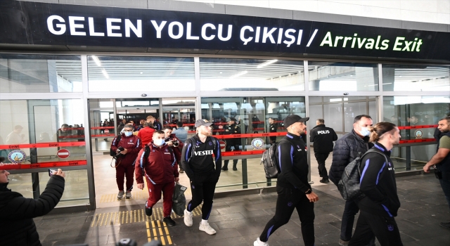 Trabzonspor kafilesi Gaziantep’e geldi