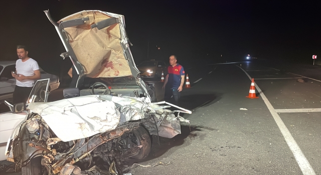 Adıyaman’da taksi ile otomobilin çarpışması sonucu 1 kişi öldü, 1 kişi yaralandı