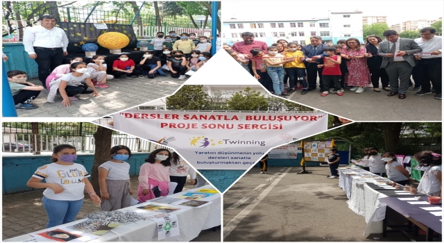 Kayapınar ilçesinde eTwinning projesiyle sergi açılışı gerçekleştirildi