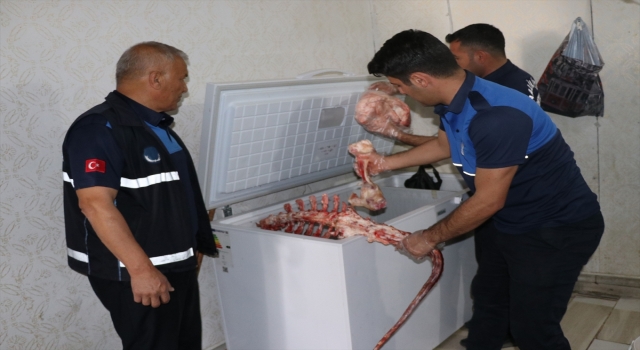 Şanlıurfa’da 1 ton 250 kilogram bozuk et ele geçirildi