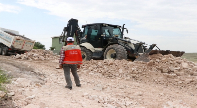 Haliliye Belediyesi yol yapım çalışmalarını sürdürüyor