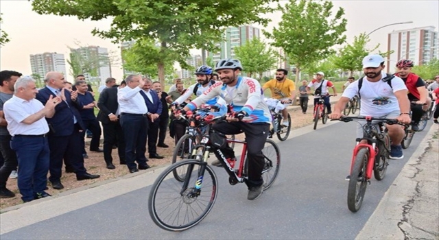 Diyarbakır’da temiz çevre için pedal çevrildi