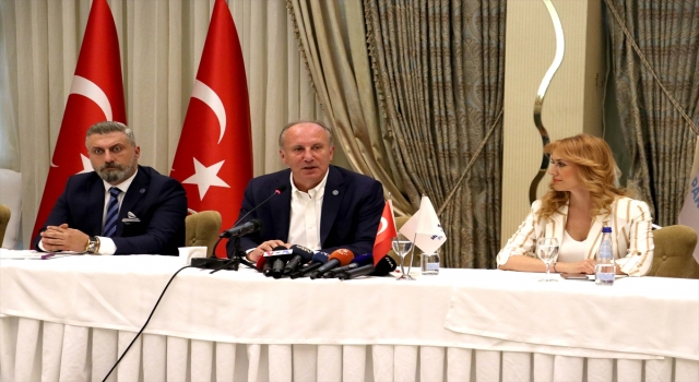 Memleket Partisi Genel Başkanı İnce, Diyarbakır’da gazetecilerle buluştu