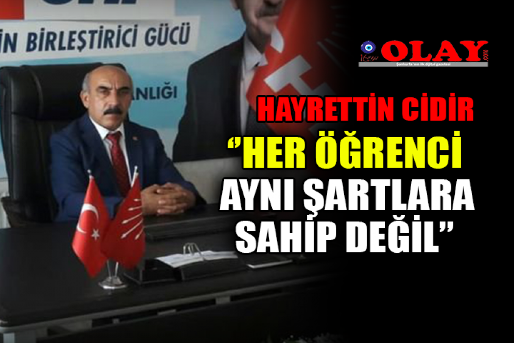 İl Başkanından uzaktan eğitim açıklaması
