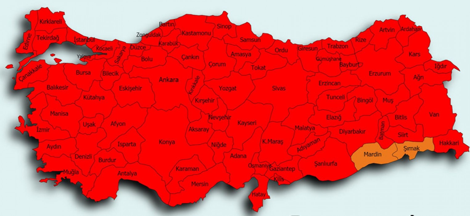 Urfa ‘kırmızı’ya geçti