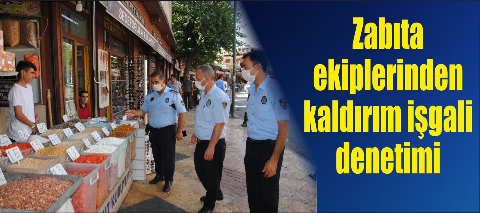 Urfa'da kaldırım işgaline geçit yok