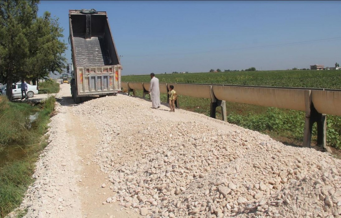Eyyübiye Beldiyesi yol yapımı çalışmaları aralıksız devam ediyor