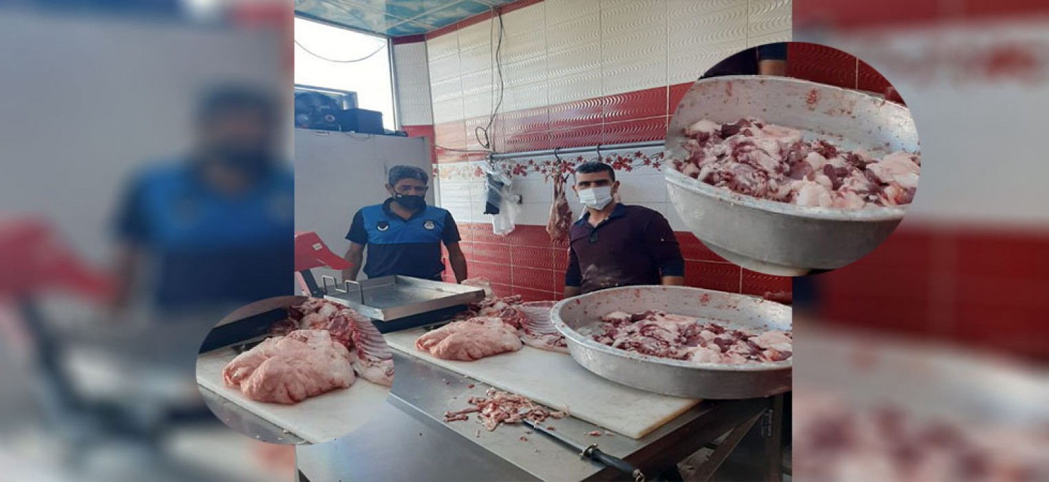Zabıta Ekipleri Kasaplar Çarşısını Demetledi