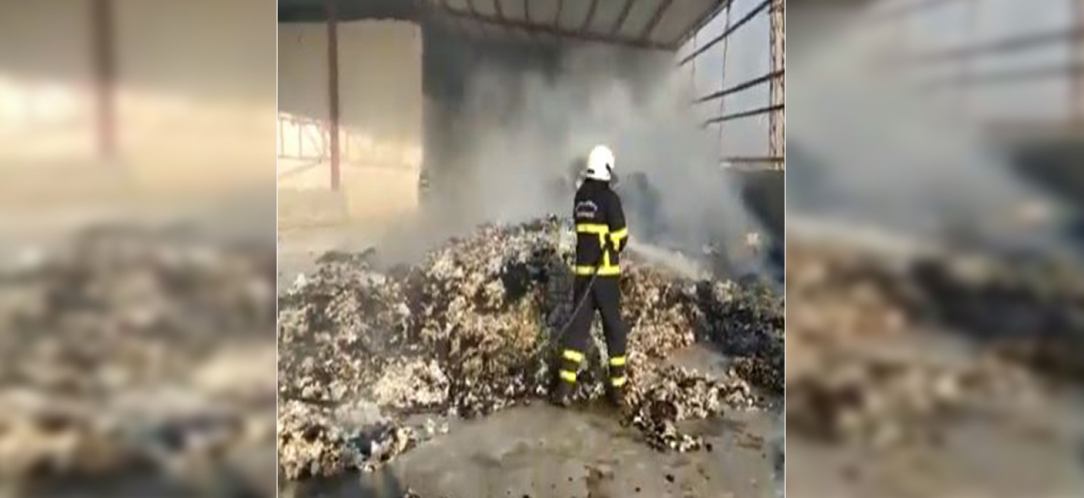 Urfa’da Çırçır Fabrikasında Yangın
