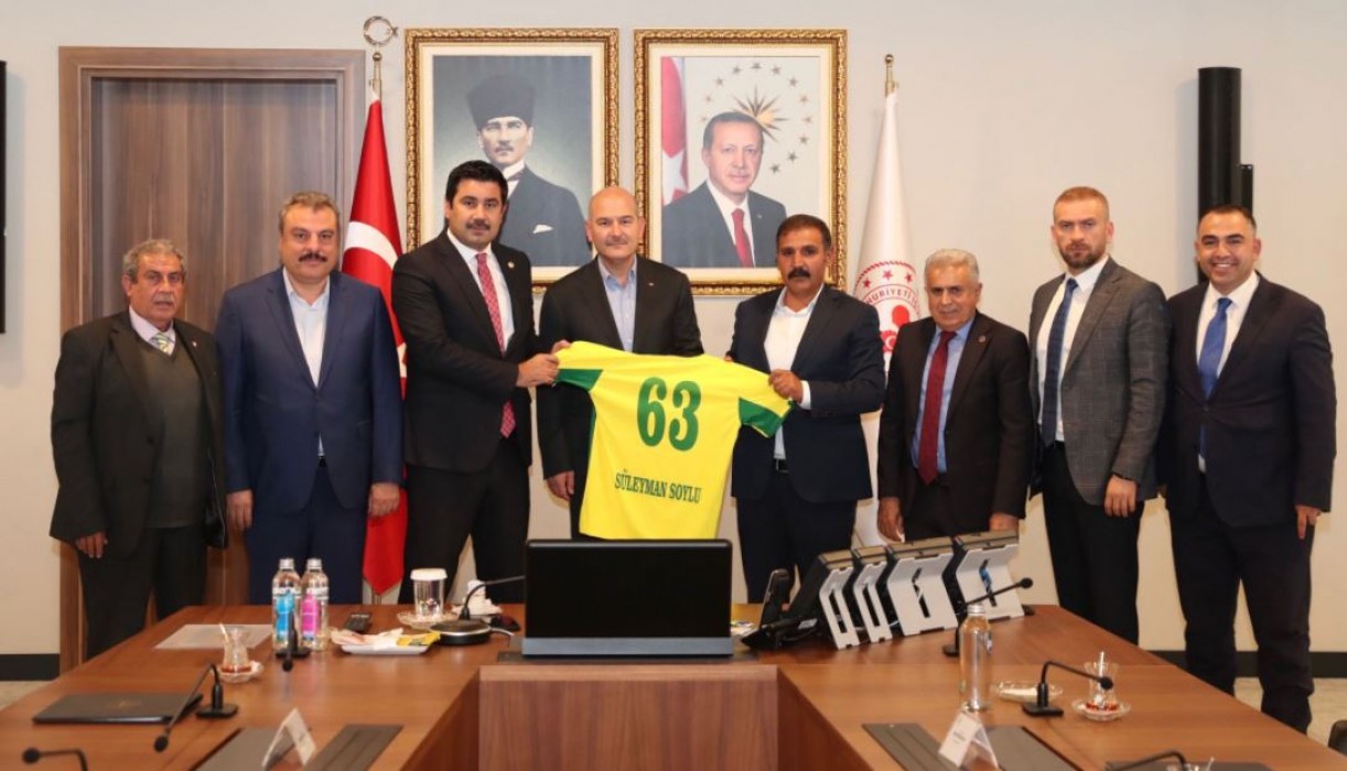 Şanlıurfaspor Yönetiminden Bakan Soylu’ya Ziyaret