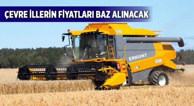 Şanlıurfa’da biçerdöver fiyatları belirlendi