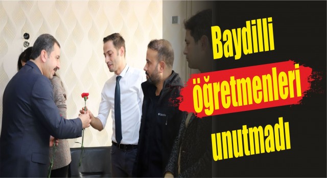 Baydilli öğretmenleri unutmadı