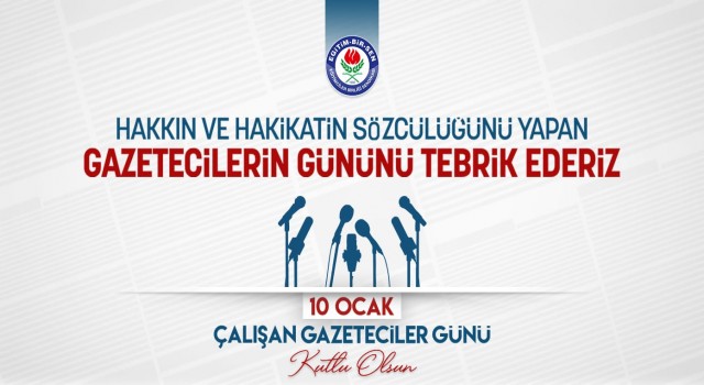 Hakkın ve hakikatin sözcülüğünü yapan gazetecilerin gününü tebrik ederiz..