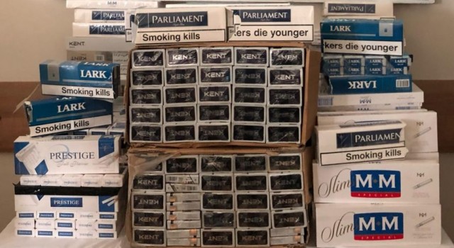 Urfa’da 823 paket gümrük kaçağı sigara ele geçirildi