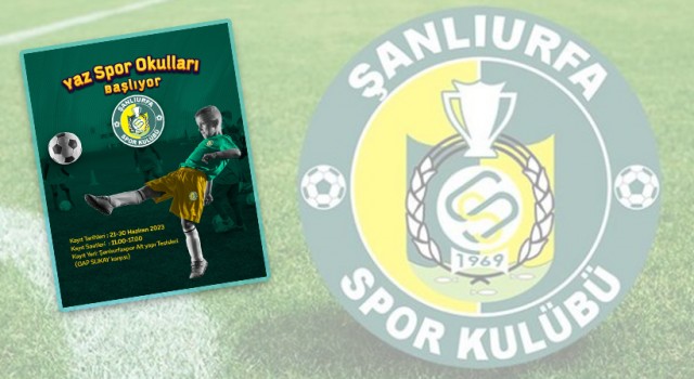 Şanlıurfaspor’da gençler için Yaz Spor Okulları başlıyor