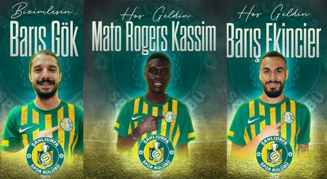 Urfaspor'da 3 Transfer Birden