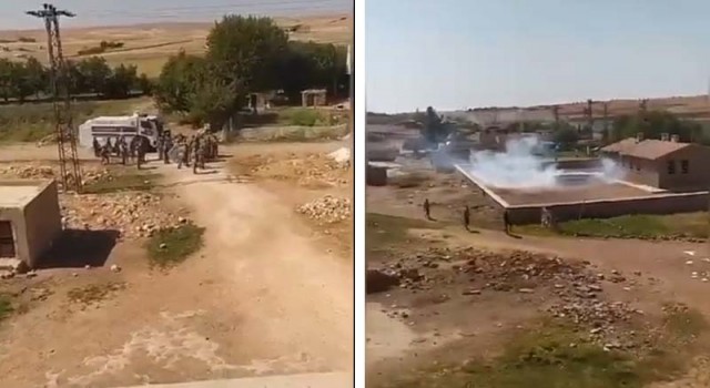 Şanlıurfa’da jandarmanın TOMA’lı operasyonu