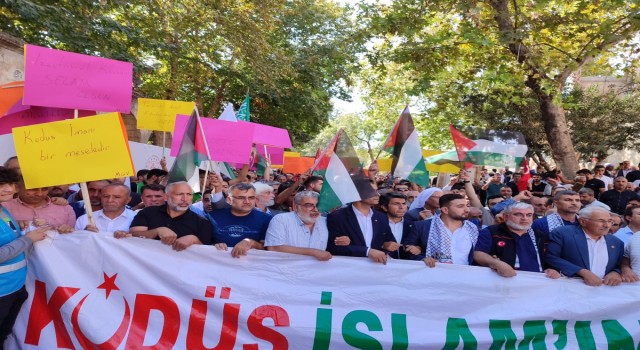 Urfa’da Filistin’e destek yürüyüşü (EK)