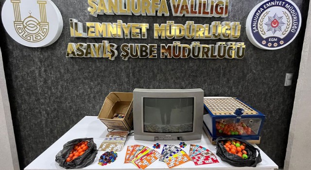 Eyyübiye’de tombala baskını: 13 kişiye 83 bin TL ceza