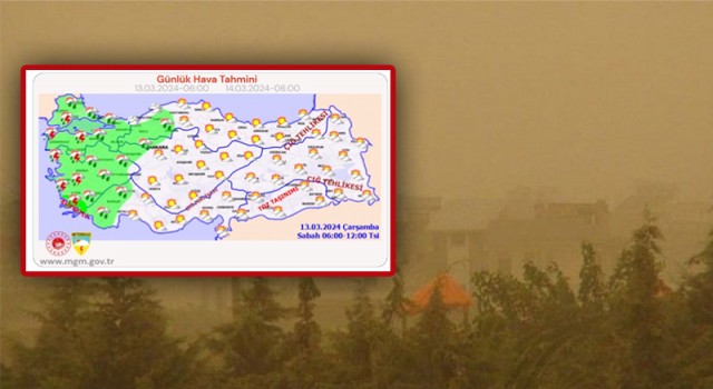 Şanlıurfa’da toz taşınımı etkili oluyor