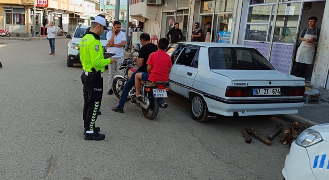 Ceylanpınar’da 4 motosiklet trafikten men edildi