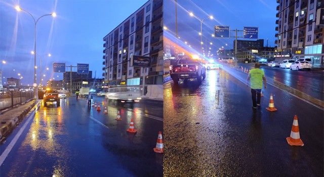 Şanlıurfa’da alt geçit trafiğe kapatıldı