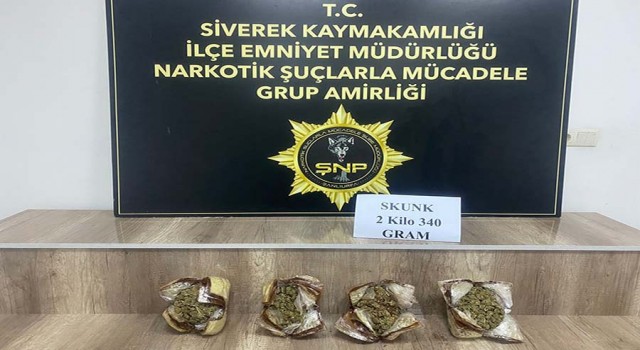 Siverek’te uyuşturucu madde ele geçirildi