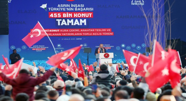 Cumhurbaşkanı Erdoğan Hatay’da 455 Bininci Afet Konutu Törenine Katıldı!