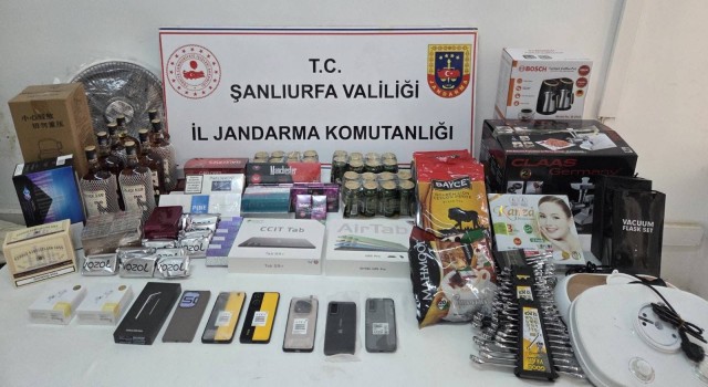 Şanlıurfa’da Kaçakçılık Operasyonu: Çok Sayıda Malzeme Ele Geçirildi