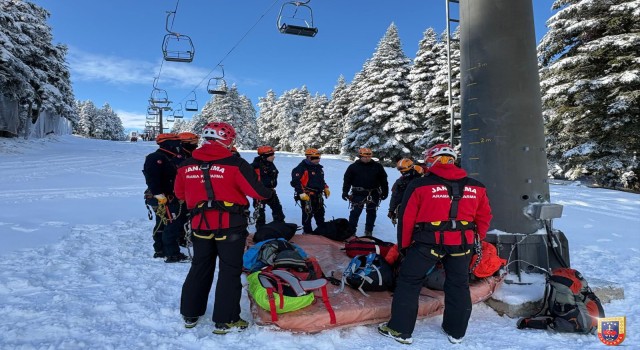 Uludağ’da Telesiyej Olasılıklarına Karşı Ortak Kurtarma Eğitimi