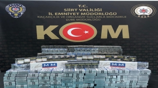 Siirt’te bir araçta gümrük kaçağı 2 bin 770 paket sigara ele geçirildi