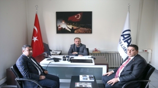 BBP İl Başkanı Tekbaran ve MİSİAD Başkanı Özmen AA Diyarbakır Bölge Müdürü Gültekin’i ziyaret etti