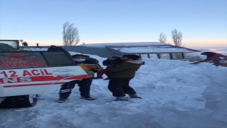 Adıyaman’da doğum hazırlığında olan kadına paletli ambulansla ulaşıldı