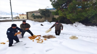 Gaziantep’te yaban hayvanları için doğaya yem bırakıldı