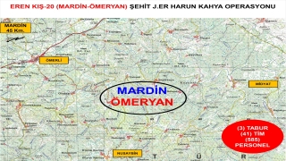 Mardin’de Eren Kış20 Şehit Jandarma Er Harun Kahya Operasyonu başlatıldı