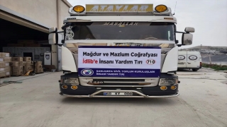 Şanlıurfa’dan İdlib’e insani yardım tırı gönderildi