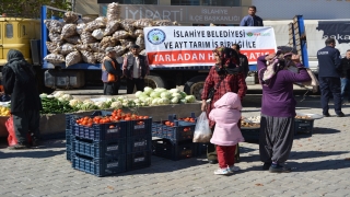 Gaziantep’te belediye tarladan halka sebze satışı yaptı