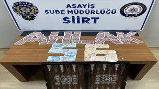 Siirt’te kumar oynanan okey salonunda tespit edilen 5 şüpheli yakalandı