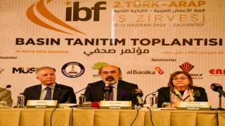 Gaziantep’te düzenlenecek IBF 2. TürkArap İş Zirvesi’nin tanıtım toplantısı yapıldı