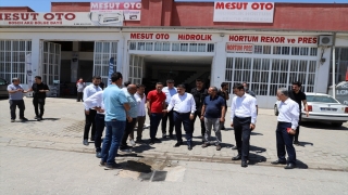 Kaymakam Tunç, sanayi sitesi esnafının sorunlarını dinledi