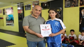 Mazıdağı’nda kick boks kursunu tamamlayan öğrencilere sertifikaları verildi