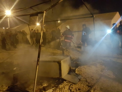 Akçakale Çadırkent’te yangın!