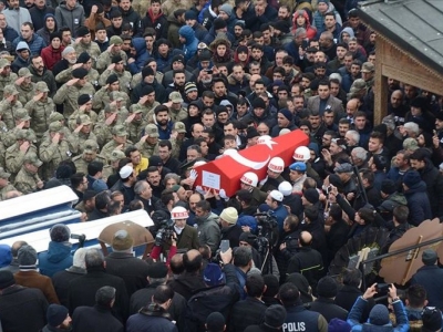 Şehit Rahmi Kaya'nın cenazesi Erzurum'da toprağa verildi