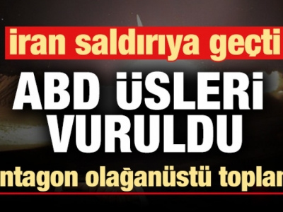 İran, Irak'taki ABD üslerini vurdu