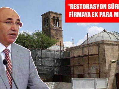Bitmek bilmeyen cami restorasyonu meclise taşındı