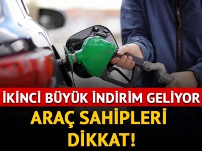 Benzinde ikinci büyük indirim geliyor