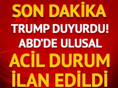 ABD Başkanı Trump koronavirüs nedeniyle 'ulusal acil durum' ilan etti