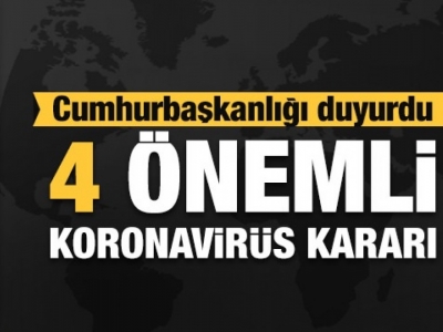 Çankaya Köşkü'nde yeni tip koronavirüs toplantısı yapıldı
